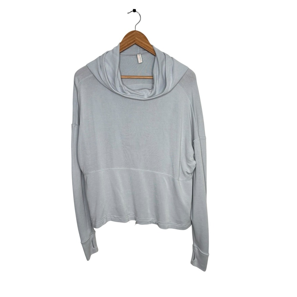 Free People Movement Womens Hoodie XS Blue Ebb & Flow Lightweight Workout Gym